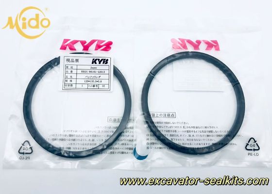 KYB HBY Bộ phận thay thế vòng đệm xi lanh thủy lực cho máy đào - 120mm ID X 135.5mm OD X 5.8mm Độ dày - Vòng đeo bền cho bảo trì hệ thống thủy lực