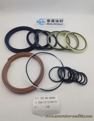 Bộ con dấu sửa chữa dòng Pro hoàn chỉnh cho Bộ con dấu xi lanh thủy lực nâng lưỡi 707-99-56690 - Bao gồm tất cả các con dấu &amp; vòng đệm