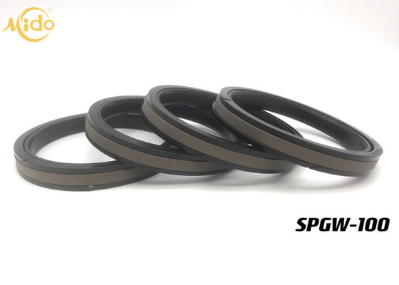 Vật liệu tổng hợp Xi lanh thủy lực Piston Seal SPGW 100 NOK YCC Piston Seals Máy xúc