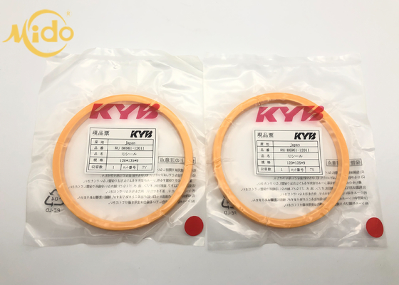 KYB Phân tích nguyên bản Sắt sửa chữa 120-135-9 Hydraulic Cylinder Rod Seals Kháng dầu